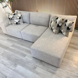 Sectional Couch Modular – Gray Fabric