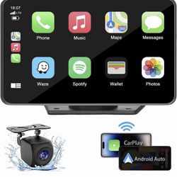 7” Wireless CarPlay Touchscreen Stereo W/ Backup Camera 