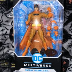 McFarlane Toys DC Multiverse Batman Orange Suit Red Platinum Edition