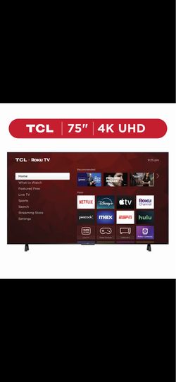 TCL 75” 4K UHD HDR Roku Smart TV
