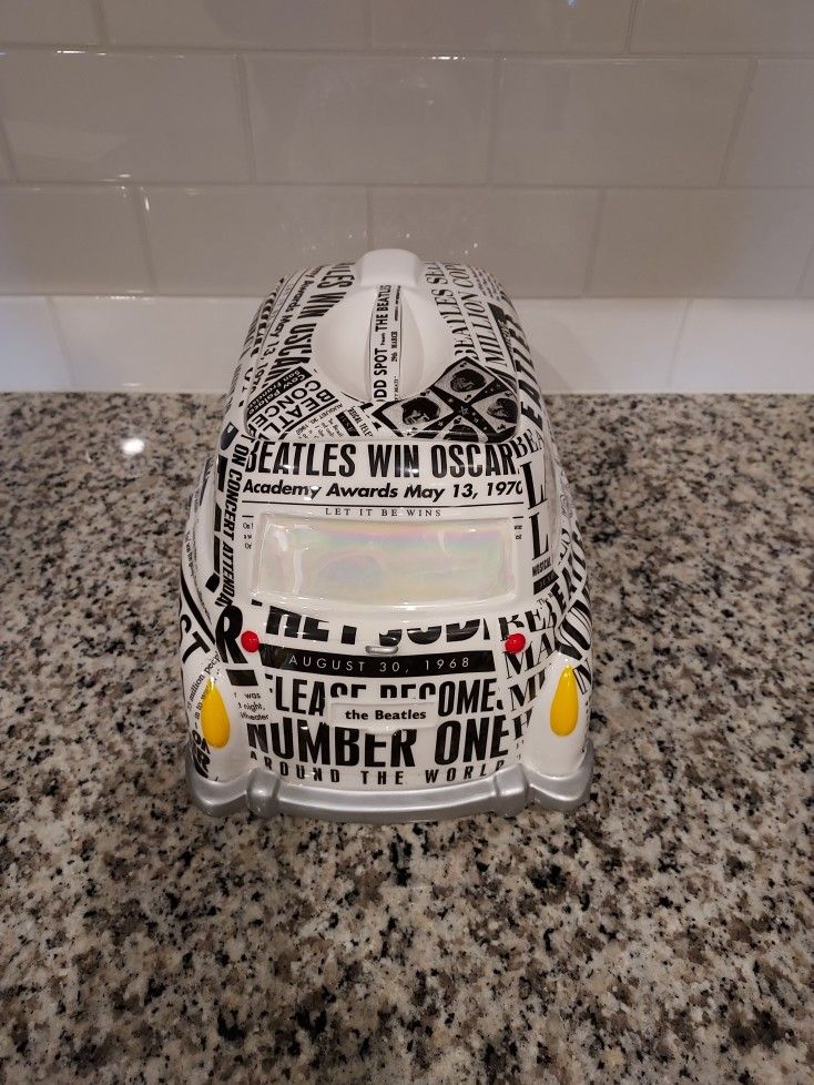 The Beatles Newspaper Taxi Limited Edition Cookie Jar