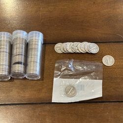 162 Silver Mercury Dimes