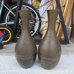 Concrete vases