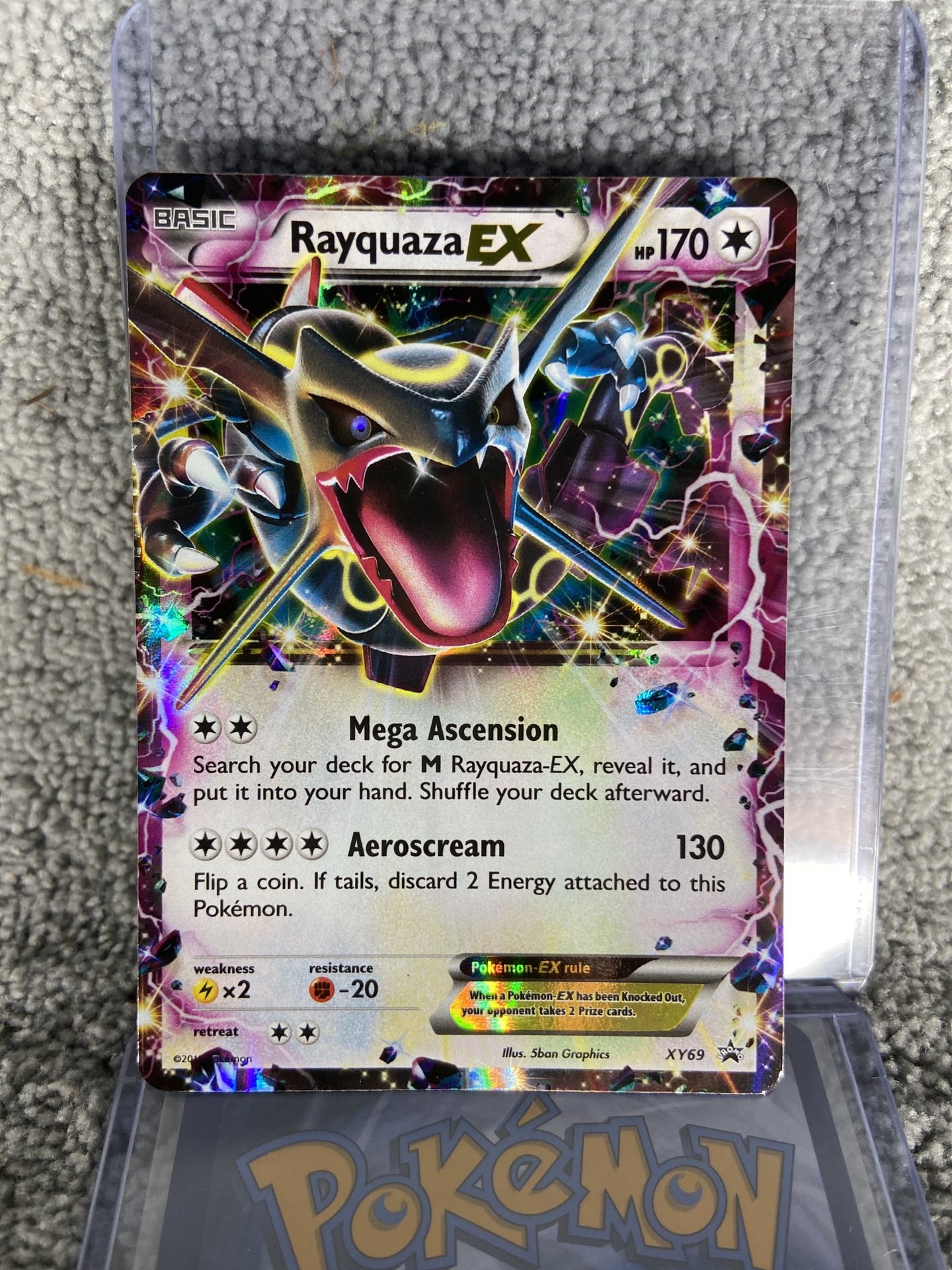 Shiny Rayquaza EX XY69 Ultra Rare Pokémon Black Star Promo