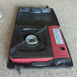 Portable butane burner/travel stove + butane