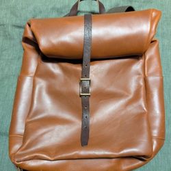 Whipping Post Leather Roll Down Backpack 