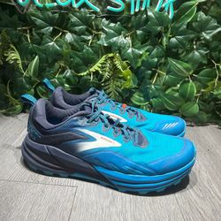 Brooks Cascadia 16 Mens Shoes Sz 10 D Navy Lace-Up Round Toe Low Top Sneaker