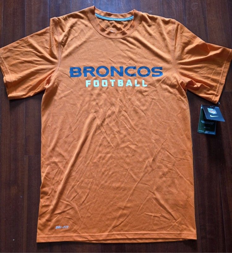 Orange Nike Denver Broncos Dri-Fit T-Shirt