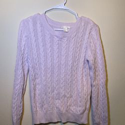 Knitted Light Pink Sweatshirt 