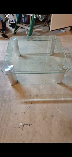 Glass coffee table