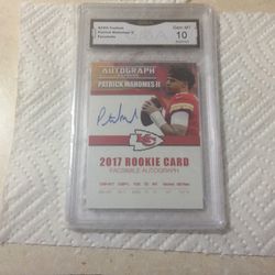 Pat Mahomes Graded Rc 