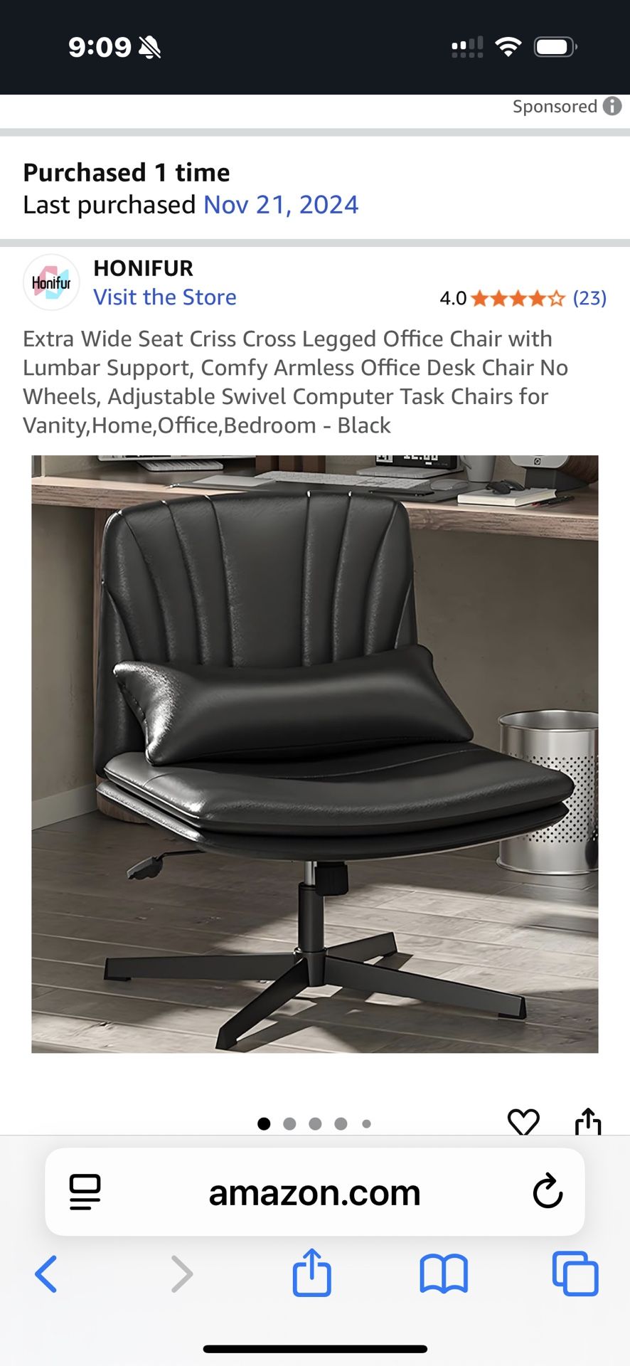 Wide Office chair