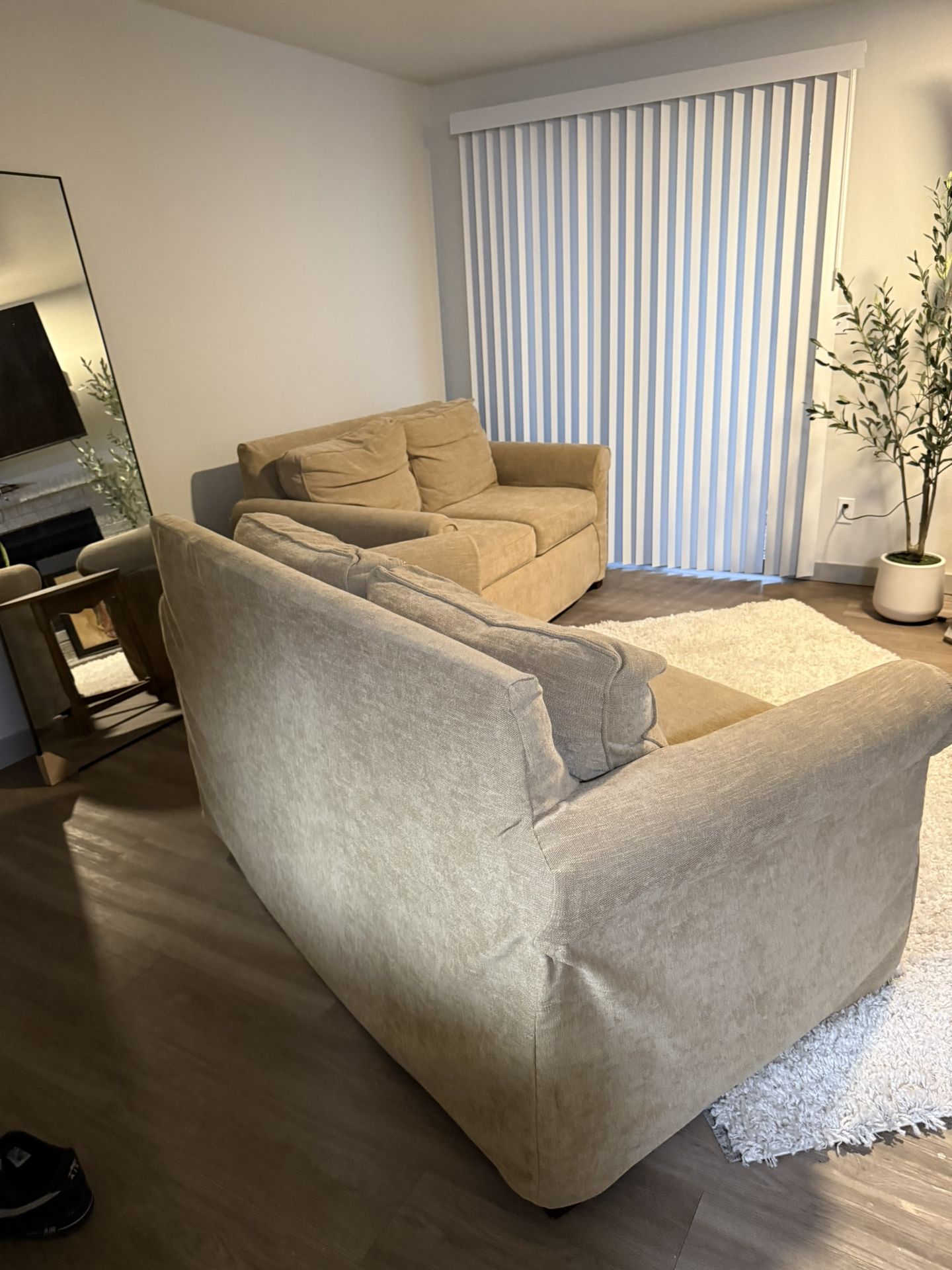 Mid Size Beige Couches