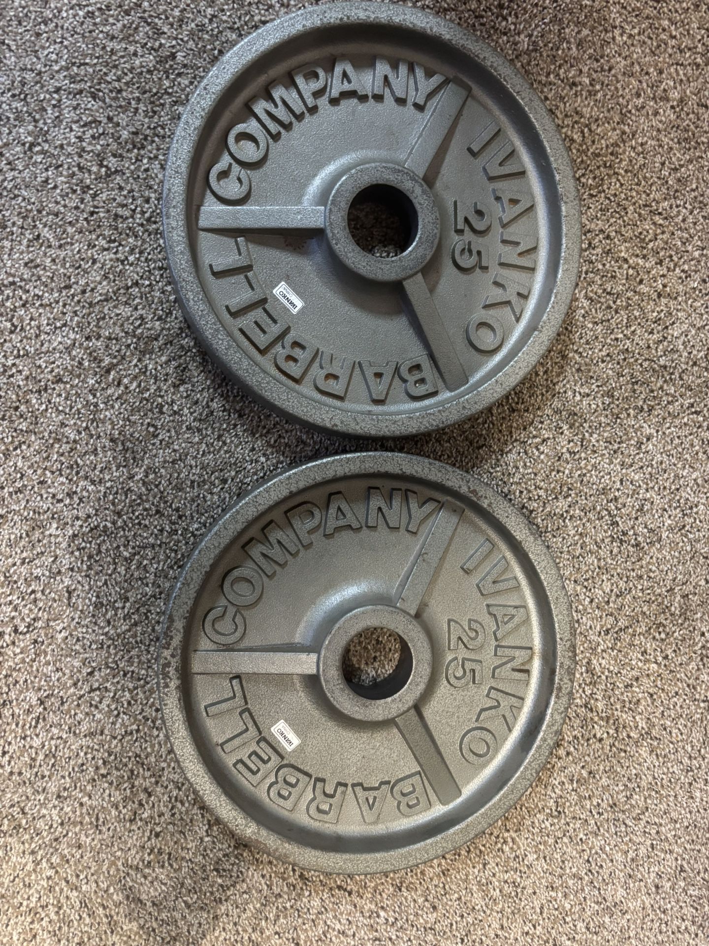 2-25lb. Olympic Weight Plates