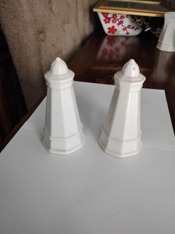 Nautical lighthouse salt and pepper shakers pfaltzgraffe heritage