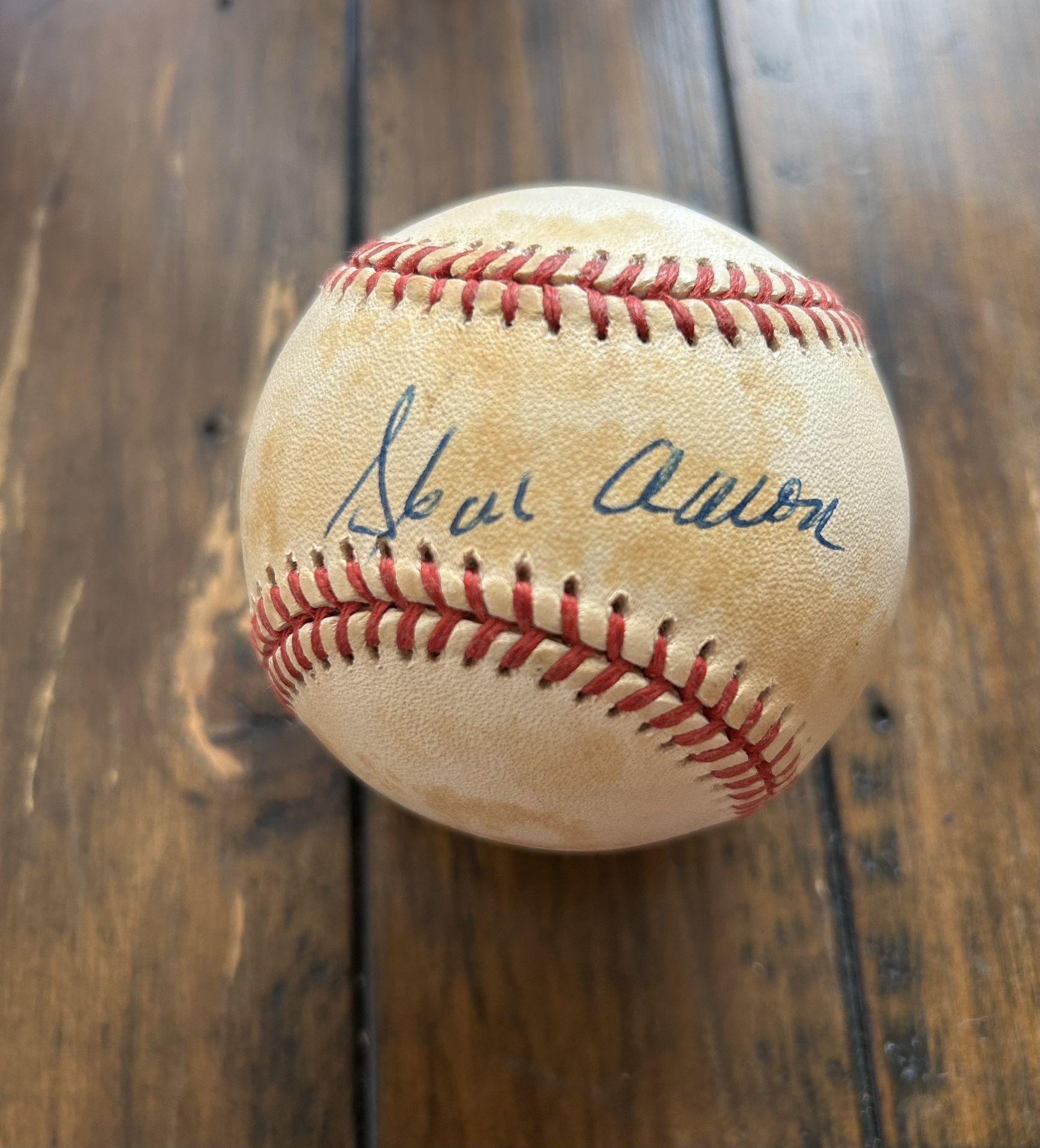 1989 Hank Aaron Signed Ball
