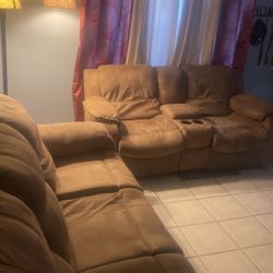 Reclinable Loveseat And Sofa 