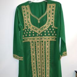 Vintage Hand Zari Embroidered Dress