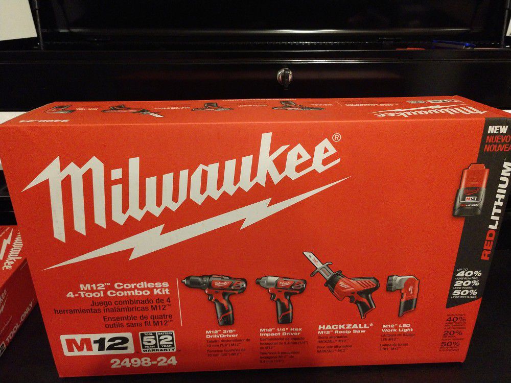 Milwaukee M12 12v 4-tool combo