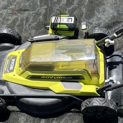 Ryobi 40 Volt Cordless Side Discharge/Mulcher lawn Mower
