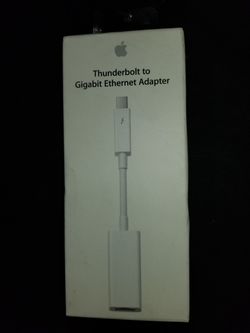 Thunderbolt to Gigabit ETHERNET ADAPTER. Original (NEW IN BOX)