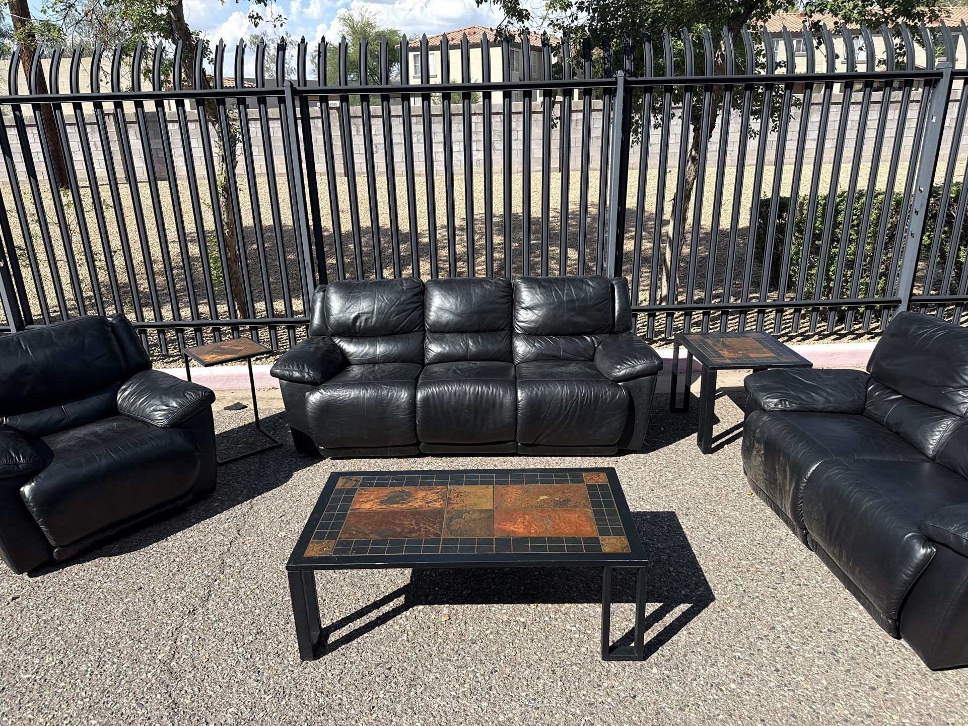 Couch Set With End Tables And Coffee Table