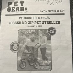 Jogger No-zip Pet Stroller