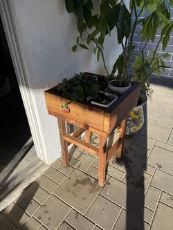 Solid wood Plant Stand made with pressure treated lumber