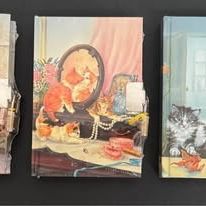 New Vintage Cat Themed Pocket Diaries Journals just $5 each 