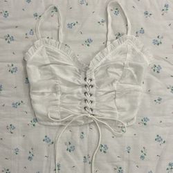 Shein White Corset Top