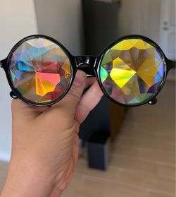 Prism rave glasses