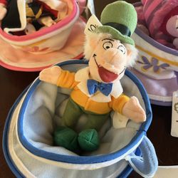 Alice in Wonderland tea cup mini bean bag plush