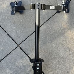 Dual Monitor Desk Mount Stand – Adjustable Arm (Fits 2 Screens) – Like New