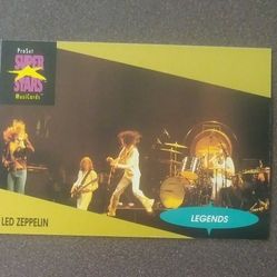 1991 Pro Set Led Zeppelin #25 Rock Band Group Music Legends Card Musicards Superstars Vintage Collectible ProSet