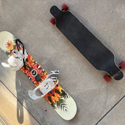 Roxy silhouette Snowboard & Boom board Long Board
