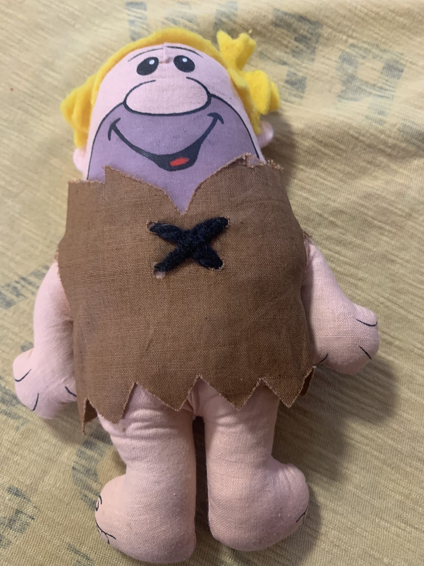 Vintage 1972 Barney Rubble Knickerbocker Plush Doll
