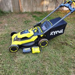RYOBI
40V HP Brushless 21 in. Cordless Battery Walk Behind Self-Propelled Lawn Mower with (1) 6.0 Ah Batteries and Charger