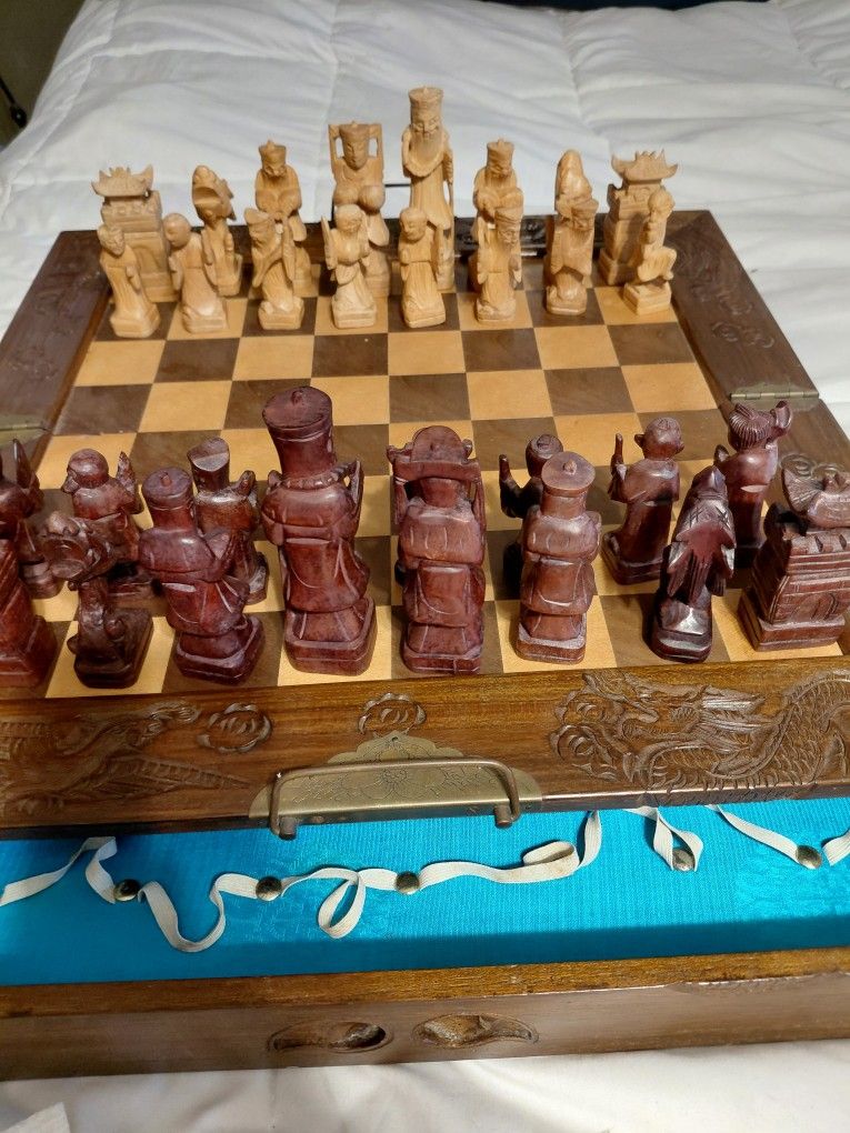 antique chess set