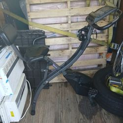 Exercise bicycle fitness workout equipment bike with additional built in expanders $40