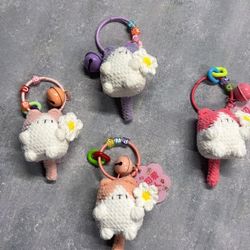 Adorable Kitten Keychain Set 