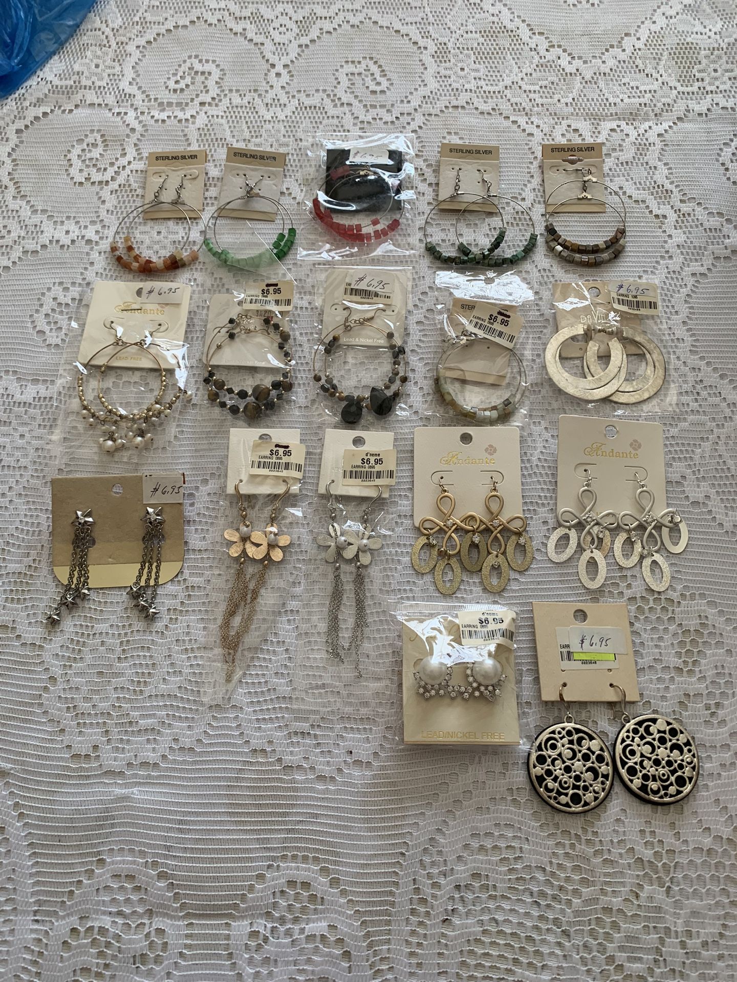 NEW EARRINGS AT $3.50 EACH