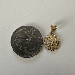 Gold Nugget Pendant 10kt