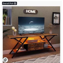 Modern Desk / Console Table w/ Storage – Wood & Metal