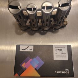 2 Pack Hewlett Packard 67XL Ink For Printer Only $40