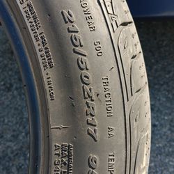 1 rim 1 tire 215/50/R17 Condition $50obo