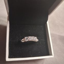 Sterling Silver Ring Size 8 Very Nice 