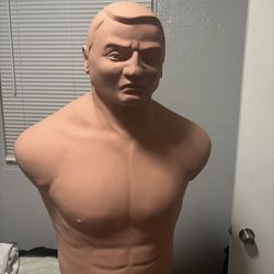 Bob punching Dummy 
