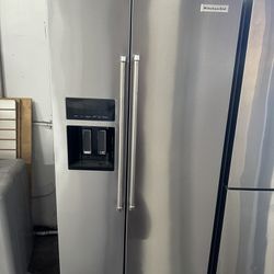 USED KITCHEN AID SIDE BY SIDE REFRIGERATOR 
