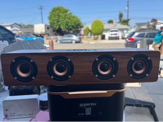 Vintage Wood Bluetooth Speaker Soundbar – Wireless with TF, AUX & USB Charging