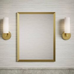Kohler Moderne Brushed Gold Mirror Cabinet 20x26. New Open Box